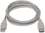 Aisens Cable de extensión USB 2.0 Tipo A Macho a Hembra Beige 1,8m